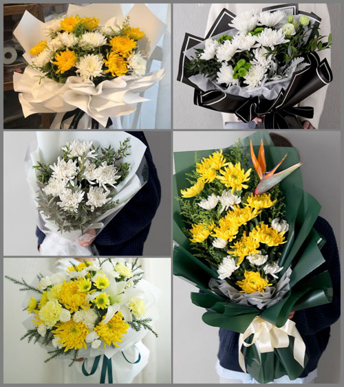 贵州六盘水盘县石桥镇雅达村白事花束代送